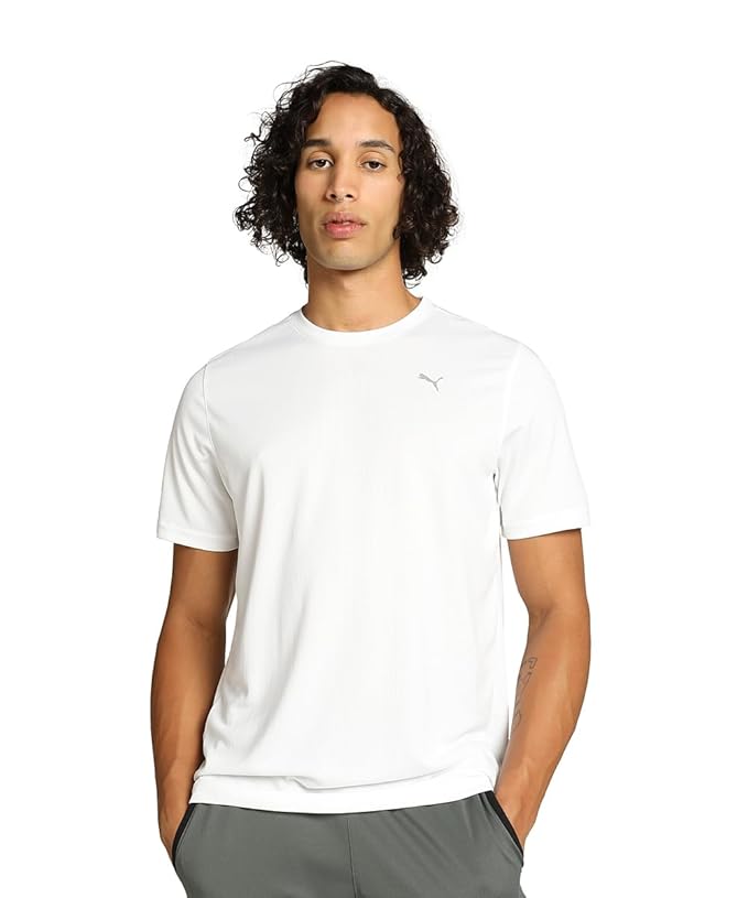 Puma Men's Solid Regular Fit T-Shirt